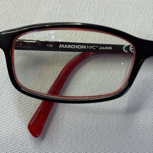 MarchOn NYC Junior red & black kids prescription glasses/frame with accesories - Picture 12 of 16